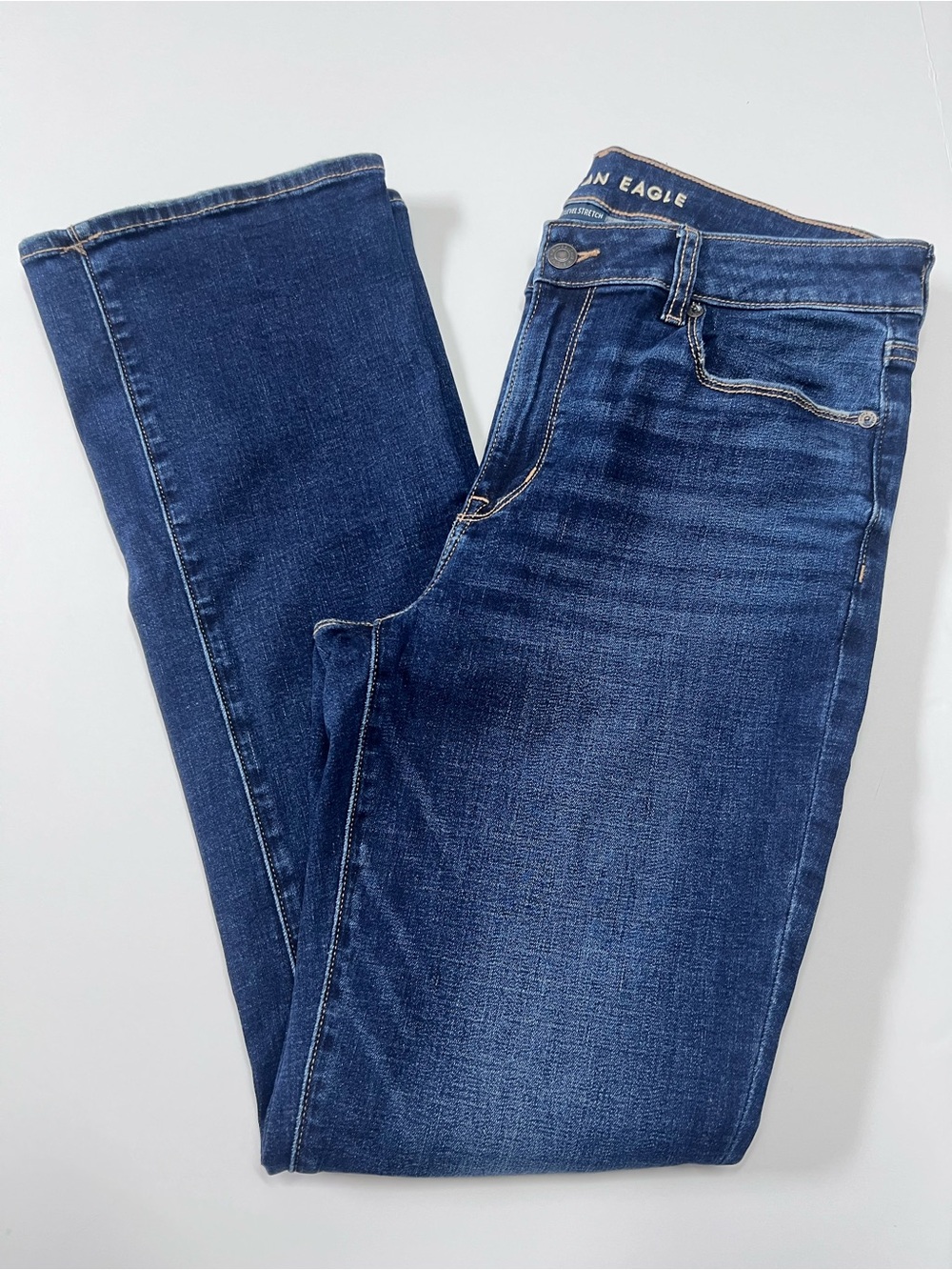 American Eagle Outfitters Women's Dark Blue Slim Jeans